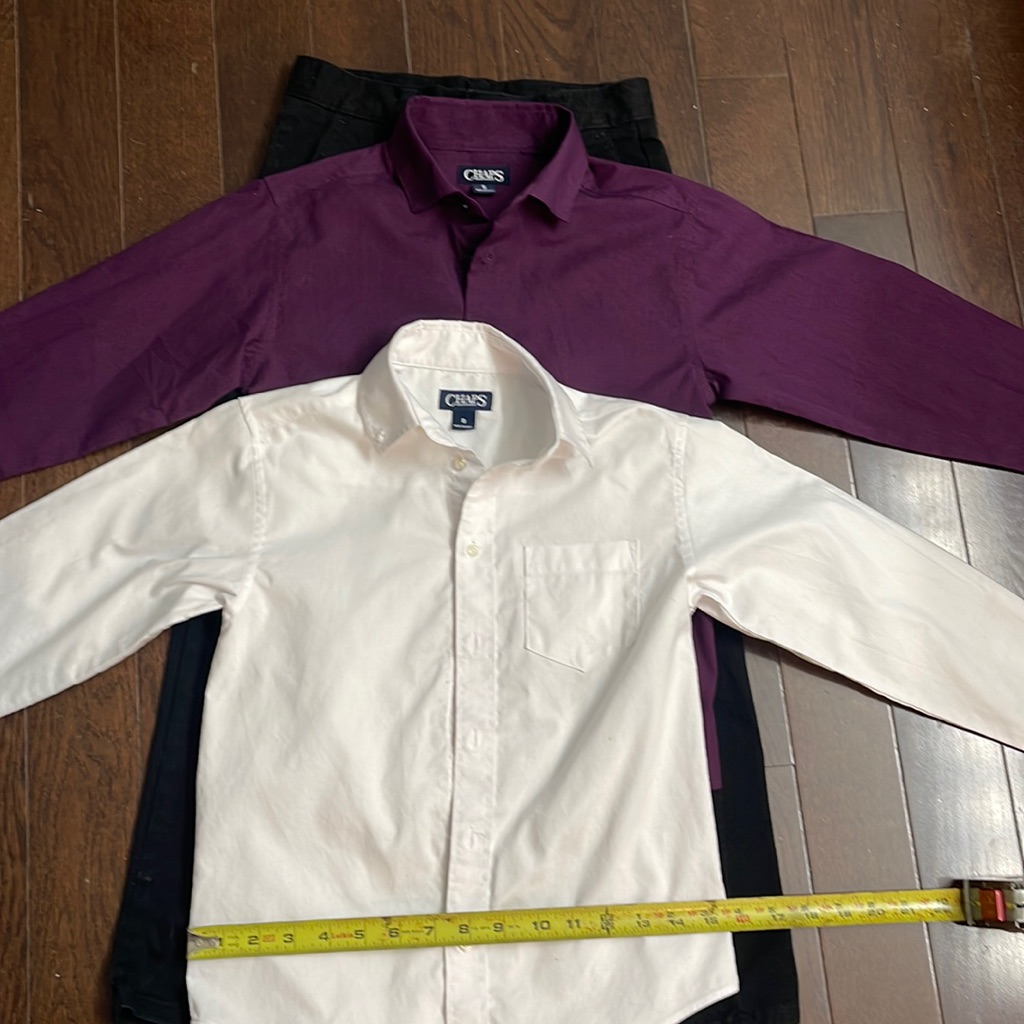 Boys Chaps Bundle 2 Shirts + Pair Of Matching Trousers